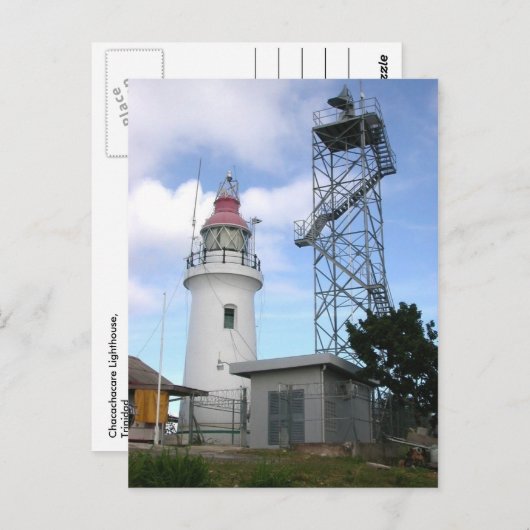 vuurtoren van Chacachacare, Briefkaart van Trinida (Voorkant / Achterkant)