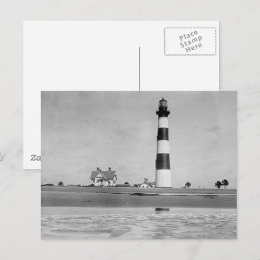 vuurtoren van Charleston Briefkaart (Voorkant / Achterkant)