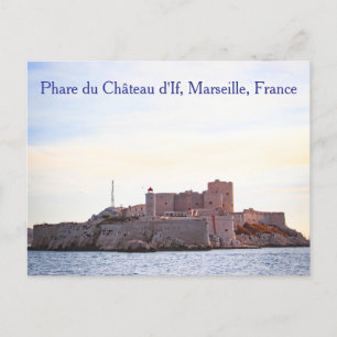 Vuurtoren van Château d'If, Marseille, Frankrijk, Briefkaart