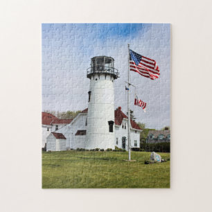 vuurtoren van Chatham, Cape Cod MA Jigzaag Puzzle Legpuzzel