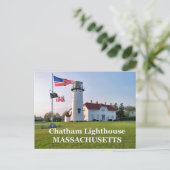 Vuurtoren van Chatham, Massachusetts Briefkaart (Staand voorkant)