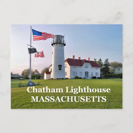 Vuurtoren van Chatham, Massachusetts Briefkaart (Voorkant)