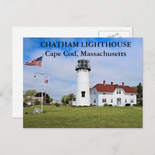 Vuurtoren van Chatham, Massachusetts Briefkaart (Voorkant / Achterkant)