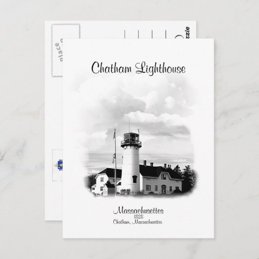 vuurtoren van Chatham - Massachusetts Briefkaart (Voorkant / Achterkant)