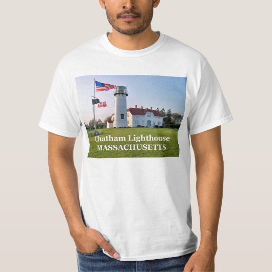 Vuurtoren van Chatham, Massachusetts T-Shirt (Voorkant)
