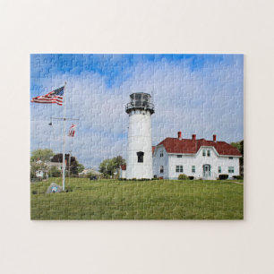 vuurtoren van Chatham, massachusetts van Cape Cod Legpuzzel
