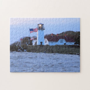 vuurtoren van Chatham, massachusetts van Cape Cod Legpuzzel