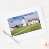 vuurtoren van Chatham, massachusetts van Cape Cod Rechthoekige Sticker (Envelop)