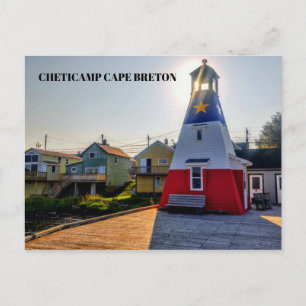 vuurtoren van Cheticamp Cape Breton Briefkaart