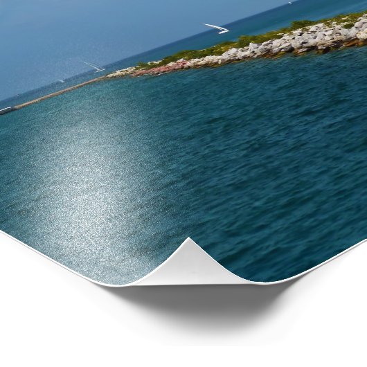 vuurtoren van Chicago Foto Afdruk (Hoek)