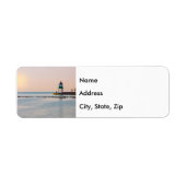 vuurtoren van Chicago Harbour Southeast Etiket (Voorkant)