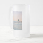 vuurtoren van Chicago Harbour Southeast Matglas Bierpul (Voorkant links)