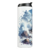 Vuurtoren van Coastal Beach Thermosbeker (Gedraaid links)