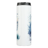 Vuurtoren van Coastal Beach Thermosbeker (Achterkant)