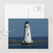 Vuurtoren van Cockspur Island Briefkaart (Voorkant / Achterkant)