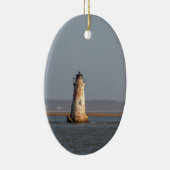 Vuurtoren van Cockspur Island Keramisch Ornament (Rechts)