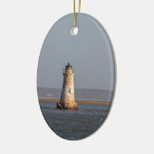 Vuurtoren van Cockspur Island Keramisch Ornament (Links)