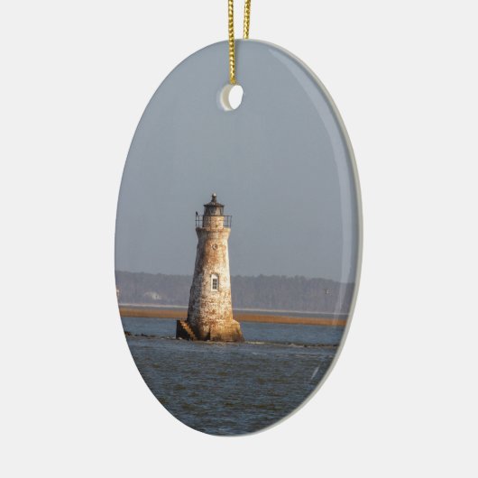 Vuurtoren van Cockspur Island Keramisch Ornament (Links)