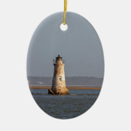 Vuurtoren van Cockspur Island Keramisch Ornament