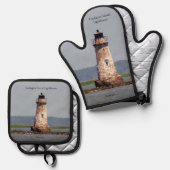 vuurtoren van Cockspur Ovenwant & Pannenlap Set (Voorkant / Achterkant)