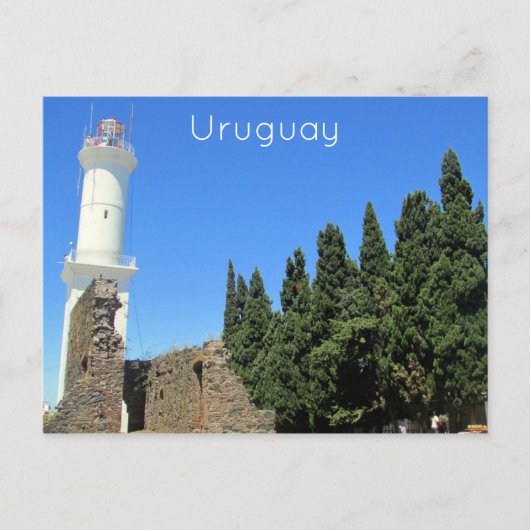 vuurtoren van colonia uruguay briefkaart (Voorkant)