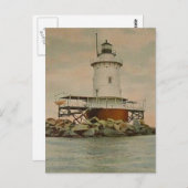 vuurtoren van Conimicut Briefkaart (Voorkant / Achterkant)