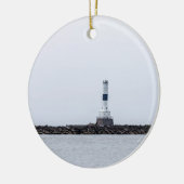 vuurtoren van Conneaut West Breakwater Keramisch Ornament (Links)