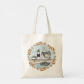 vuurtoren van Connecticut Shells Tote Bag (Achterkant)