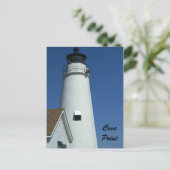 vuurtoren van cove Point Briefkaart (Staand voorkant)
