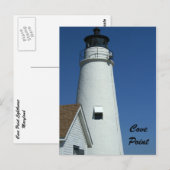 vuurtoren van cove Point Briefkaart (Voorkant / Achterkant)