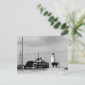 vuurtoren van cove Point Briefkaart (Staand voorkant)