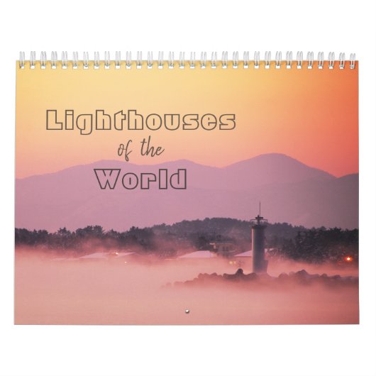 vuurtoren van de 12-maandenkalender van de Wereld Kalender (Hoes)