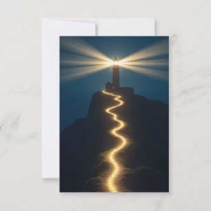 Vuurtoren van de Begeleiding Meditatie Kaart