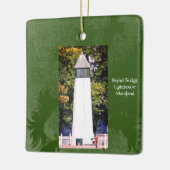 vuurtoren van de brug van Bethel Keramisch Ornament (Links)