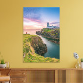 vuurtoren van de Fanad Head | Donegal, Ierland Canvas Afdruk (Insitu (Woonkamer))