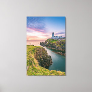 vuurtoren van de Fanad Head   Donegal, Ierland Canvas Afdruk