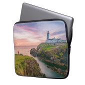 vuurtoren van de Fanad Head | Donegal, Ierland Laptop Sleeve (Voorkant Links)