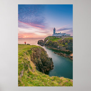 vuurtoren van de Fanad Head   Donegal, Ierland Poster