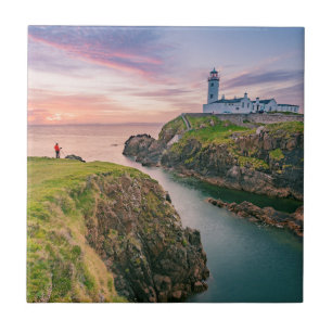 vuurtoren van de Fanad Head Donegal, Ierland Tegeltje