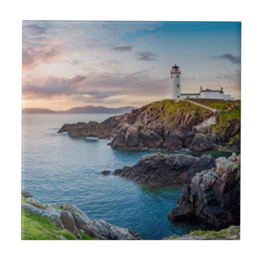 vuurtoren van de Fanad Head | Donegal, Ierland Tegeltje (Voorkant)
