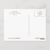 vuurtoren van de Fond du Lac Briefkaart (Achterkant)