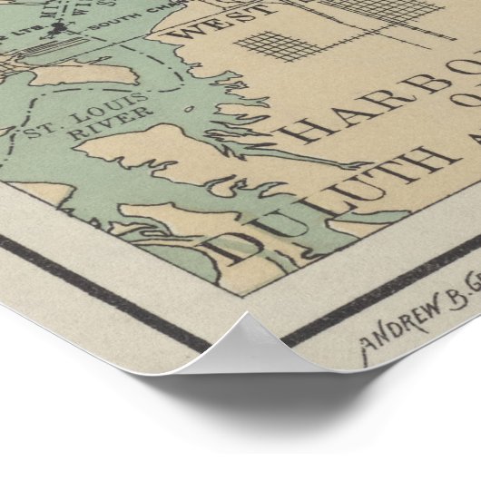  vuurtoren van de Grote Meren (1898) Poster (Hoek)