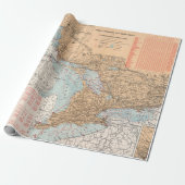 vuurtoren van de Grote Meren en slopende routes Cadeaupapier (Uitgerold)