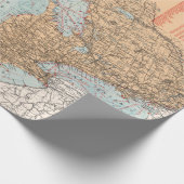 vuurtoren van de Grote Meren en slopende routes Cadeaupapier (Hoek)