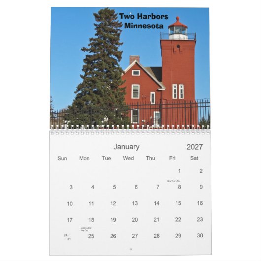 vuurtoren van de Grote Meren Kalender (Jan 2027)