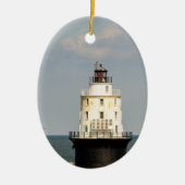 Vuurtoren van de haven van Vluchtelingen Keramisch Ornament (Voorkant)