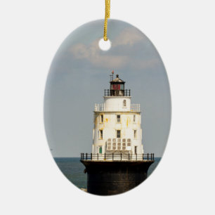 Vuurtoren van de haven van Vluchtelingen Keramisch Ornament