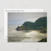 vuurtoren van de Heceta-kop, OF Briefkaart (Voorkant / Achterkant)