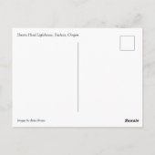 vuurtoren van de Heceta-kop, OF Briefkaart (Achterkant)