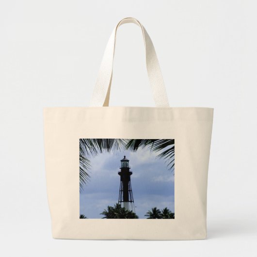 vuurtoren van de inlaat van Hillsboro Grote Tote Bag (Voorkant)